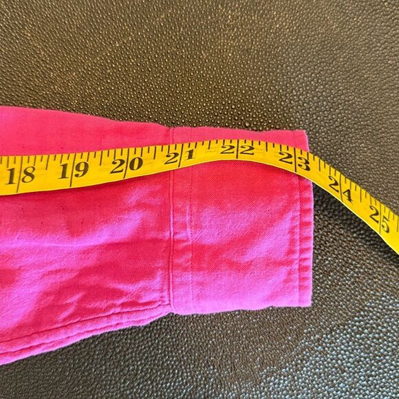 Ralph Lauren Hot Pink Long Sleeve button down Shirt double fabric size small - Picture 9 of 9